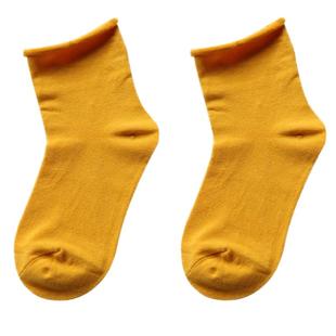 夏天黑色堆堆袜子女韩国日系薄学生白色jk短袜纯棉松口中筒学院风