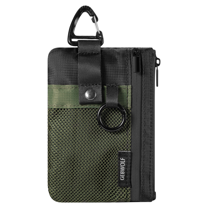 新款户外零钱包RFID防盗刷卡包多功能银行卡证件包防水挂脖钥匙包