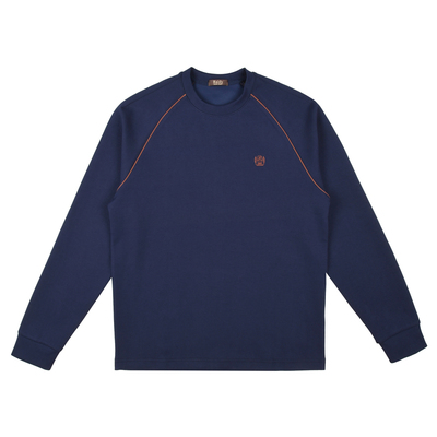 绣花撞色雷迪波尔长袖卫衣