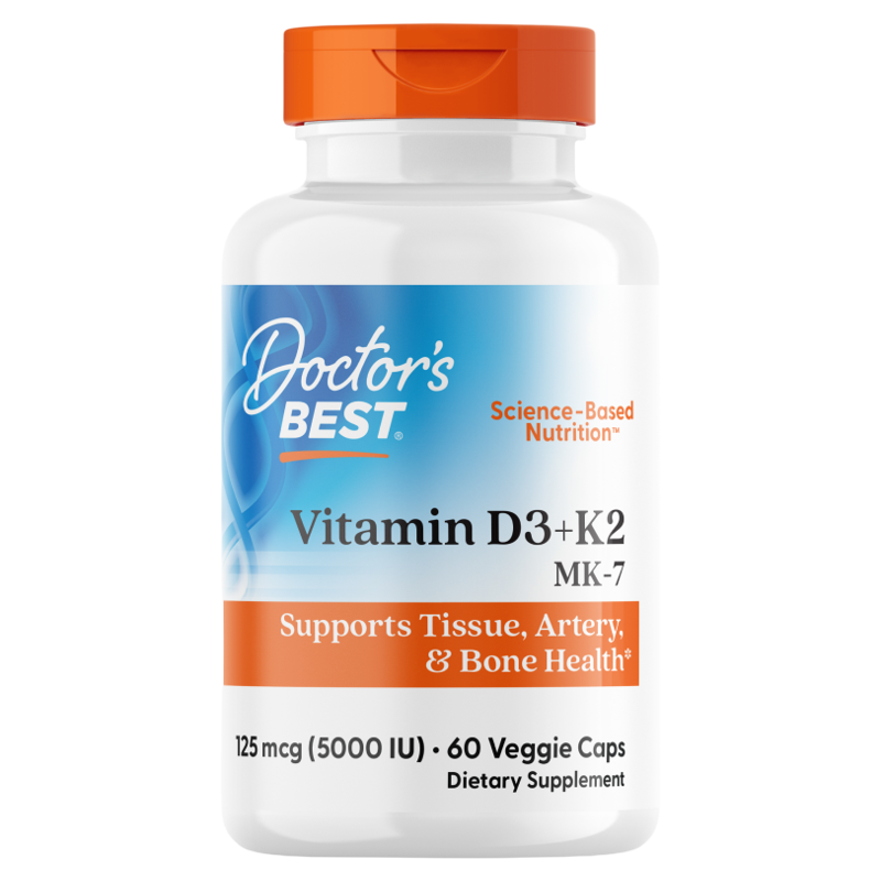 金达威Doctor's Best多特倍斯美国原装进口活性维生素K2D3胶囊