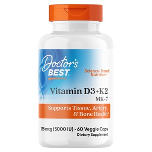 金达威Doctor's Best多特倍斯美国原装进口活性维生素K2D3胶囊
