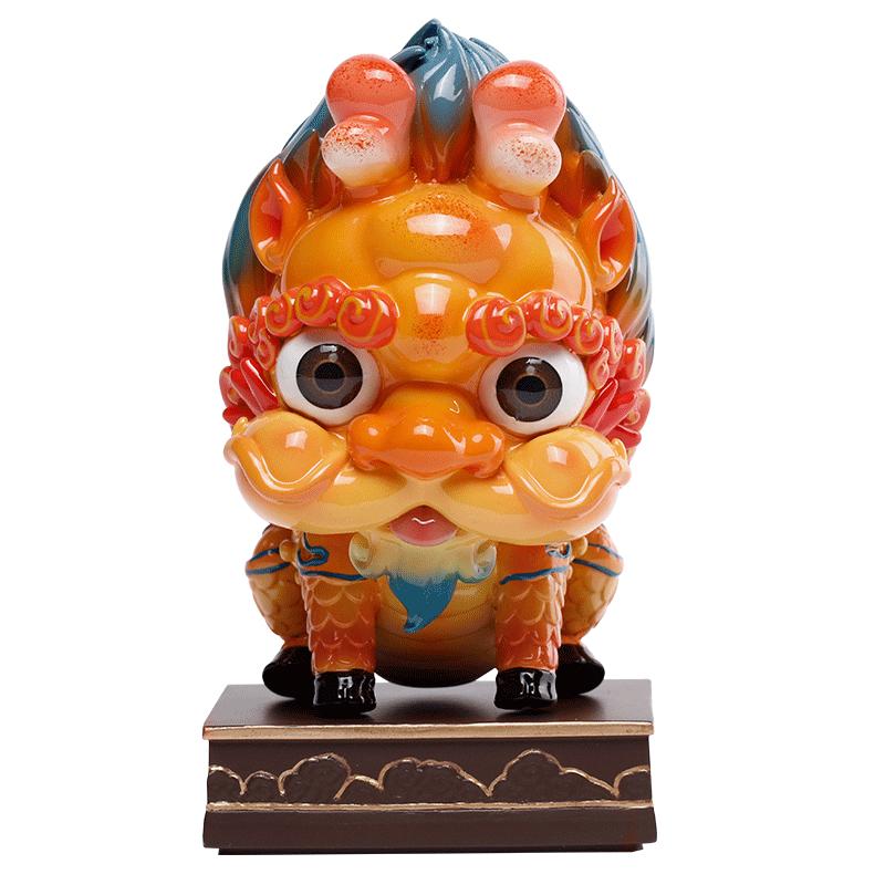 故宫紫禁城祥瑞蟠龙麒麟摆件