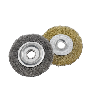 角磨机用平型钢丝轮不锈钢丝刷打磨除锈拉丝工业用100平形抛光刷