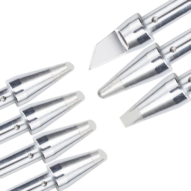 白光501M烙铁头高频320W焊台206D烙铁咀3300刀口马蹄一字圆头焊嘴