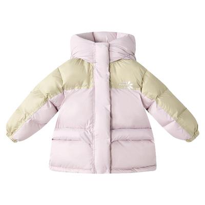 笛莎童装女童羽绒服冬季新款儿童女孩宝宝小童短款加厚连帽外套