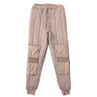 抗寒40度男女士驼绒棉裤加厚中老年人高腰保暖羊绒裤宽松加肥冬季