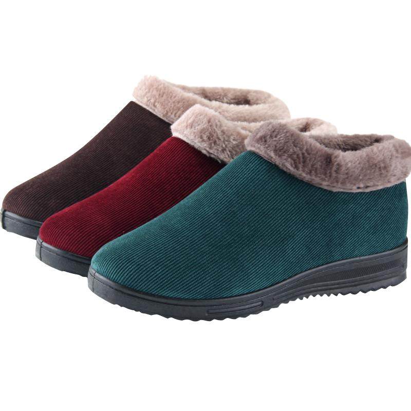 2025老北京布鞋女冬季大棉鞋保暖加绒妈妈棉鞋时尚休闲中老年棉鞋