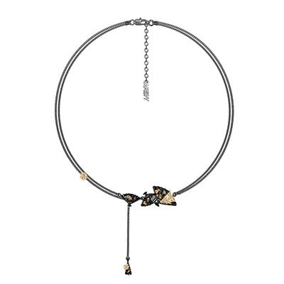 MASW麻秀原创新中式扇形项链