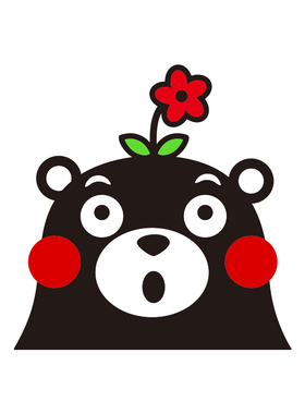 熊本熊网红甜点店收银墙面贴画