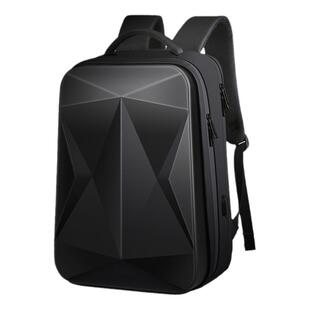 普客男士背包双肩包硬壳17.3寸笔记本电脑书包休闲商务出差旅行包