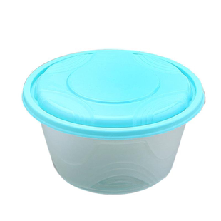 冰粉专用碗450ml甜品一次性打包盒圆形带盖透明外卖双皮奶水果捞