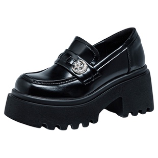 厚底乐福鞋女真皮软底不累脚轻便2026春季新款黑色小皮鞋春秋单鞋