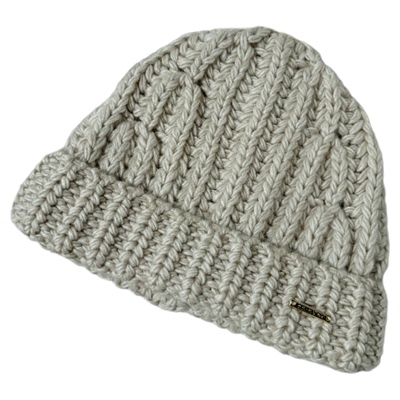 日系粗线毛线保暖帽女秋冬粗针防寒保暖针织帽大头围显脸小帽子