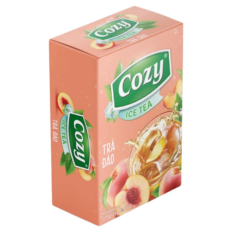 越南Cozy水果茶柠檬茶蜜桃百香果冷泡茶冲泡茶速溶即食饮品饮料