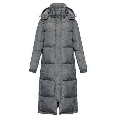 东大门超长款过膝宽松情侣羽绒服