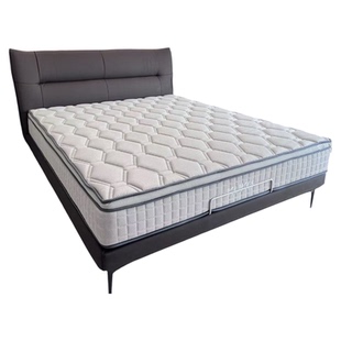 顾家实木家居B1085PQ3真皮床摩卡慕斯浆果棕B8007/B1855/B997KUKA