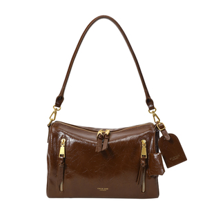 南风Chio2nd 梧月琉光枕头包包女复古油蜡皮腋下包通勤单肩斜挎包