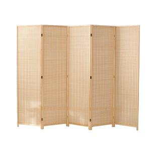 新中式实木竹编可折叠屏风客厅办公室移动玄关卧室家用入户隔断墙