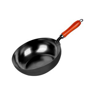 卢记铁锅小奶锅无涂层不粘锅锻打锤纹婴儿专用小锅汤锅雪平锅家用