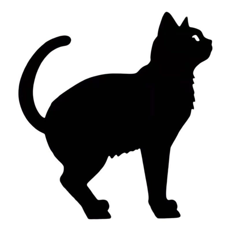 美式铁艺生锈猫咪庭院摆件