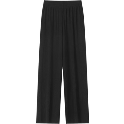 冰丝阔腿裤雪纺宽松拖地垂感女夏