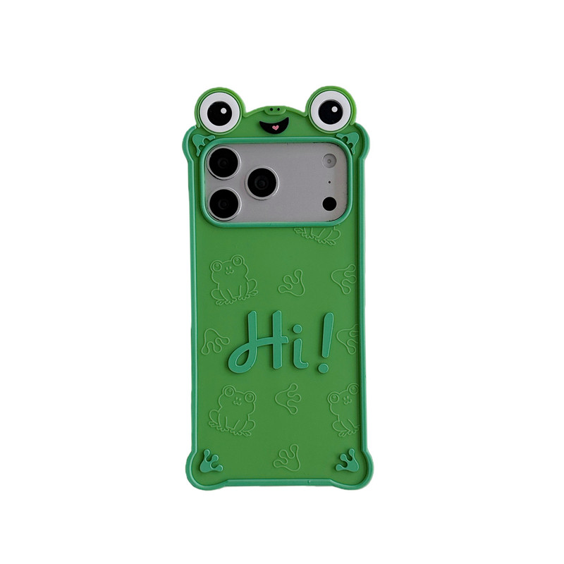 大眼青蛙适用于iPhone17promax手机壳iPhone15/16pro简约时尚iPhone15/14/13promax夏日款保护套硅胶软壳