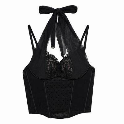 DonnaForte内衣无钢圈水溶刺绣马甲聚拢文胸绑带美背可外穿|Rhea