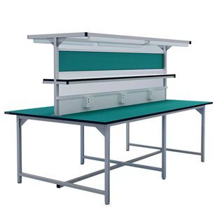 防静电工作台带灯无尘车间装配钳工台重型包装检验研发操作台桌子