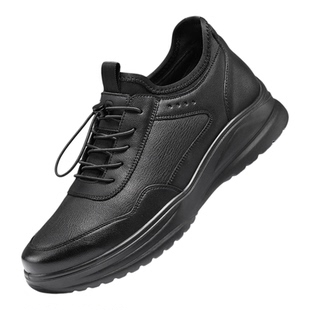 卡帝乐鳄鱼皮鞋男款真皮软底时尚运动休闲鞋厚底轻便百搭通勤男鞋