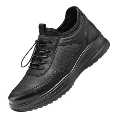 卡帝乐鳄鱼皮鞋男款真皮软底时尚运动休闲鞋厚底轻便百搭通勤男鞋