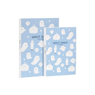 苏铁时光无线胶装本幽灵团子合集记事本学习高颜值学生A5B5学习用品卡通可爱小幽灵笔记本横线本不卡纸手账本