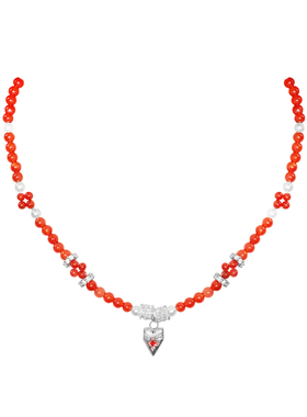 一条为过年准备的闪亮爱心项链~