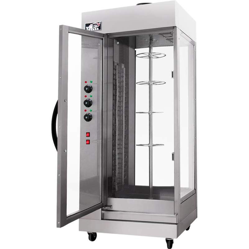 粤华18立式电热烤鸭炉商用烤鸭电烤箱旋转保温展示烤鱼风干牛肉机