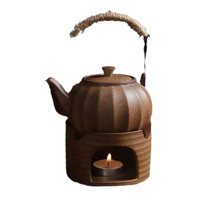 素悟复古高温陶瓷煮茶壶户外粗陶