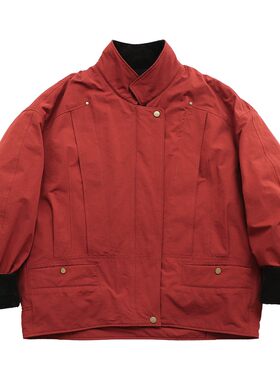巴恩风拼灯芯绒帅气工装棉服外套