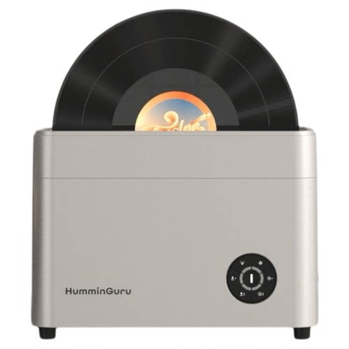 HumminGuru超声波黑胶唱片清洗机 家用5分钟全自动清洁风干洗碟机