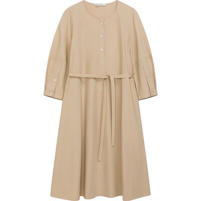 播茶歇法式连衣裙女商场同款夏季可露丽收腰复古长裙BDR2LD0642