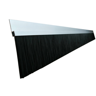 铝合金条刷hF型工业用毛刷条定做机柜机床防尘密封挡水尼龙丝毛刷