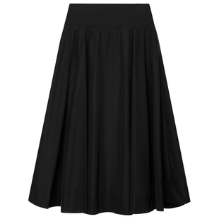 FF仿佛半身裙女2026春季新款高腰中长款轻薄百搭通勤伞裙A字裙