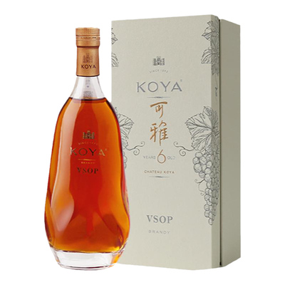 【张裕官方】可雅酒庄白兰地vsop洋酒单瓶 桶藏6年375ml旗舰店