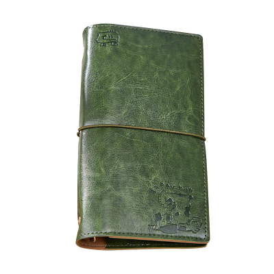 复古皮质绑带tn手账本