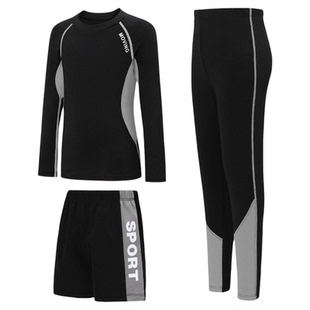 回力儿童紧身衣春夏速干运动专业篮球服足球打底训练跑步健身套装