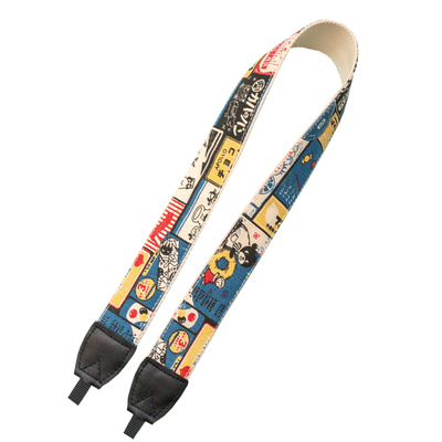 复古东京美食街相机肩带减压加厚