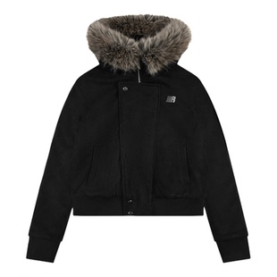 FDR官方店 可拆卸毛领美式修身辣妹夹克加厚秋冬座山雕女款外套