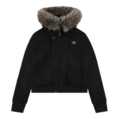 FDR可拆卸毛领美式辣妹外套