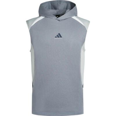 阿迪达斯男士拼接运动无袖T恤