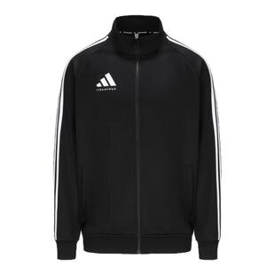 阿迪达斯春秋季外套男女黑白休闲运动新款立领夹克TR30JR1TK-BW