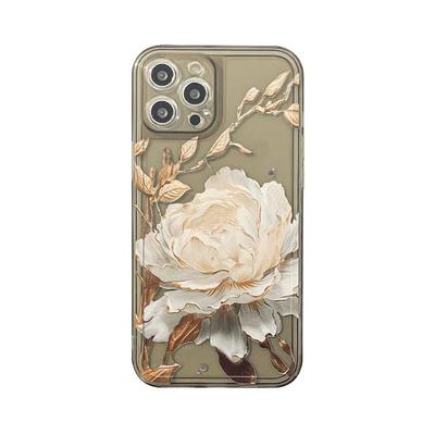 benefit唯美国风望舒金莲17适用于iphone16promax苹果15PRO手机壳13新款14套12创意11全包xsmax硅胶xr防摔8p