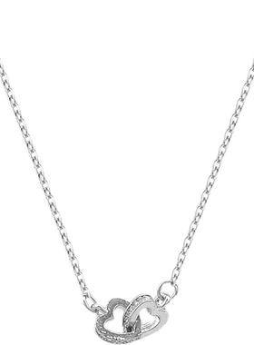 爱心锁骨项链女高级设计感小众