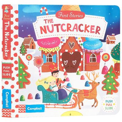 The Nutcracker 胡桃夹子 First Stories 童话篇 操作机关书 英文原版绘本 亲子互动 BUSY book 纸板 英语启蒙认知可搭 snow white
